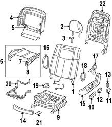 Foto de Motor de Asiento Original para Nissan Maxima Nissan Altima Marca NISSAN Nmero de Parte 87017JB07B