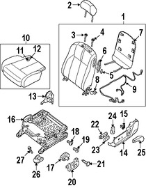 Foto de Switch de Memoria de Asiento Original para Nissan Altima 2012 2008 2009 2010 2011 2013 Marca NISSAN Nmero de Parte 87066JB07B