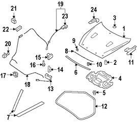 Foto de Cerrojo del capo Original para Nissan GT-R 2013 2014 2015 2016 2017 Marca NISSAN Nmero de Parte 6567039B0A