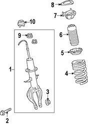 Foto de Tapa Puntal De Suspensin Original para Nissan GT-R Marca NISSAN Nmero de Parte 56204JF00A