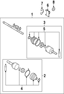 Foto de Sello de Flecha de Salida Original para Nissan Versa 2007 2008 2009 2010 2011 2012 Marca NISSAN Nmero de Parte 3834200QAG