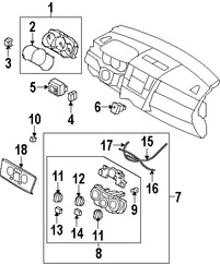 Foto de Bombilla de Panel de Instrumentos Original para Nissan Versa 2007 2008 2009 2010 2011 2012 Marca NISSAN Nmero de Parte 27545EL00A