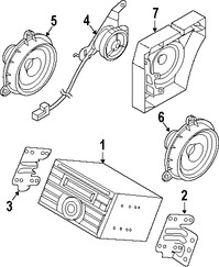 Foto de Altavoz Original para Nissan Versa 2007 2008 2009 2010 2011 2012 Marca NISSAN Nmero de Parte 28170EM40A