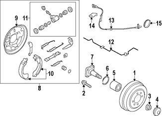 Foto de Tuerca de Eje Original para Nissan Versa Nissan Versa Note Marca NISSAN Nmero de Parte 432621HA1A