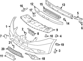 Foto de Guardasalpicaduras del soporte del radiador Original para Nissan Versa Note 2014 2015 2016 2017 Marca NISSAN Nmero de Parte 626603VY0A