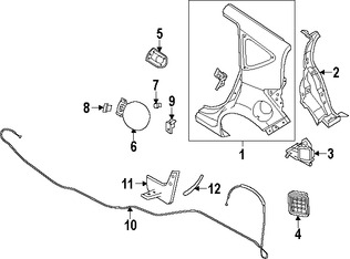 Foto de Cable de Puerta del Tanque de Combustible Original para Nissan Versa Note 2014 2015 2016 2017 Marca NISSAN Nmero de Parte 788213WC0A