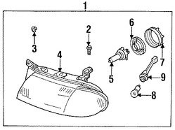 Foto de Tuerca de riel de soporte de cubierta de parachoqu Original para Infiniti Nissan Marca NISSAN Nmero de Parte 0891110637