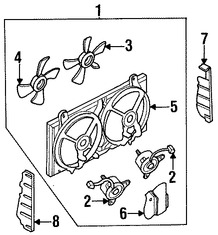 Foto de Aspa del ventilador de enfriamiento del motor Original para Nissan Infiniti Marca NISSAN Nmero de Parte 2148685E10