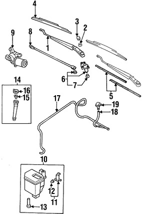 Foto de Tapa de Depsito de Lquido Limpiaparabrisas Original para Nissan Altima 1997 1998 1999 2000 2001 Marca NISSAN Nmero de Parte 289135B600