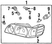 Foto de Zcalo de Luz de Cruce Original para Nissan Altima 2000 2001 Marca NISSAN Nmero de Parte 262430Z800