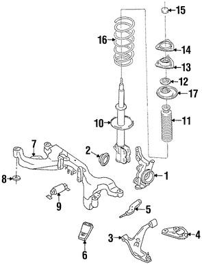 Foto de Soporte Brazo Control Suspension Original para Nissan Altima 1998 1999 2000 2001 Marca NISSAN Nmero de Parte 545765B600