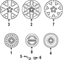 Foto de Tapon / Tapacubo / Taza de la Rueda Original para Nissan Marca NISSAN Nmero de Parte 40342AU511