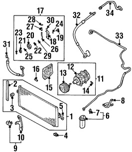 Foto de Receptor-Secador de Aire Acondicionado Original para Nissan Maxima Nissan Pathfinder Infiniti G20 Infiniti I30 Infiniti QX4 Marca NISSAN Nmero de Parte 921312Y900