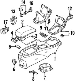 Foto de Interruptor de Calefaccin del Asiento Original para Nissan Maxima Nissan Pathfinder Infiniti QX4 Infiniti I30 Infiniti Q45 Infiniti G20 Marca NISSAN Parte #2550050Y00