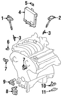 Foto de Computadora del Motor Original para Infiniti QX4 2001 Marca NISSAN Nmero de Parte 237104W023