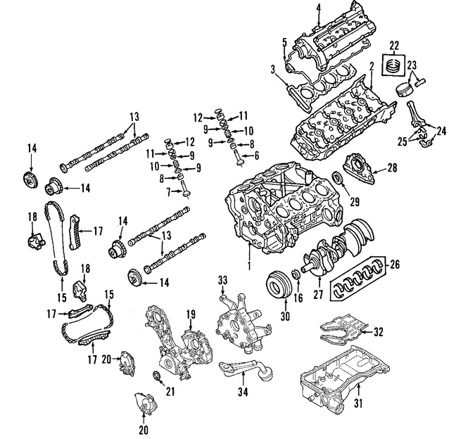 Foto de Guia de Cadena de Tiempo Original para Nissan Armada Nissan  Nissan Pathfinder Nissan Titan Infiniti QX56 Marca NISSAN Nmero de Parte 130857S002