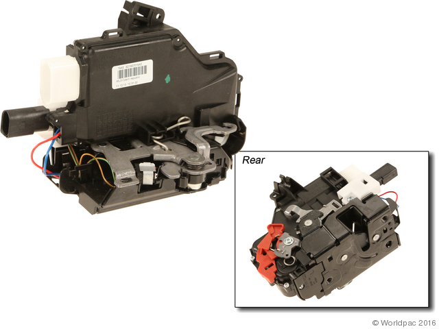 Foto de Motor Actuador de Seguro Elctrico de la puerta para Volkswagen Touareg 2004 2005 2006 2007 2009 Marca Genuine Nmero de Parte W0133-1938480