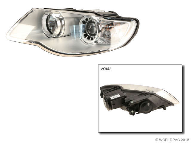 Foto de Conjunto de Faros Delanteros para Volkswagen Touareg 2007 2008 2009 2010 Marca Genuine Nmero de Parte W0133-1942344