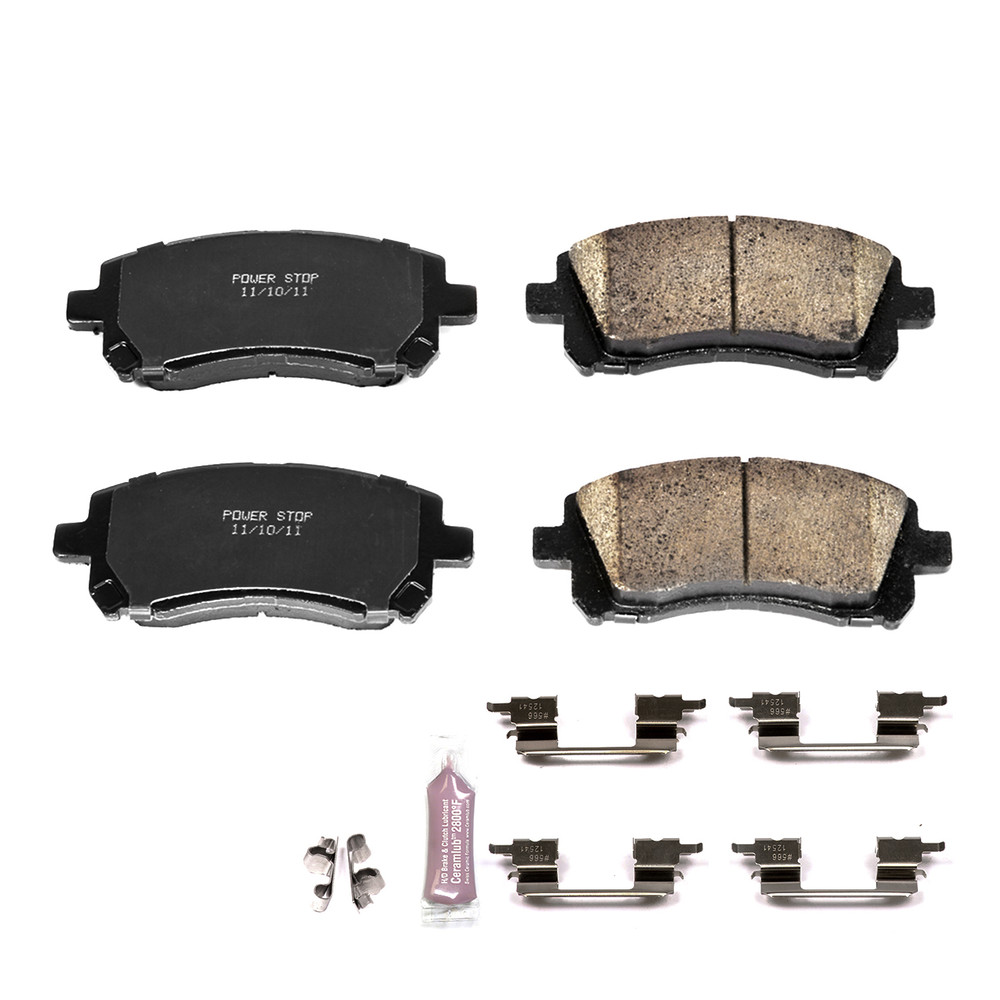 Foto de Kit de pastillas y discos de freno  Z23 Evolution Sport Carbon Fiber Ceramic Pads w para Subaru Forester Subaru Impreza Subaru Legacy Subaru Outback Marca POWER STOP Parte #Z23-721