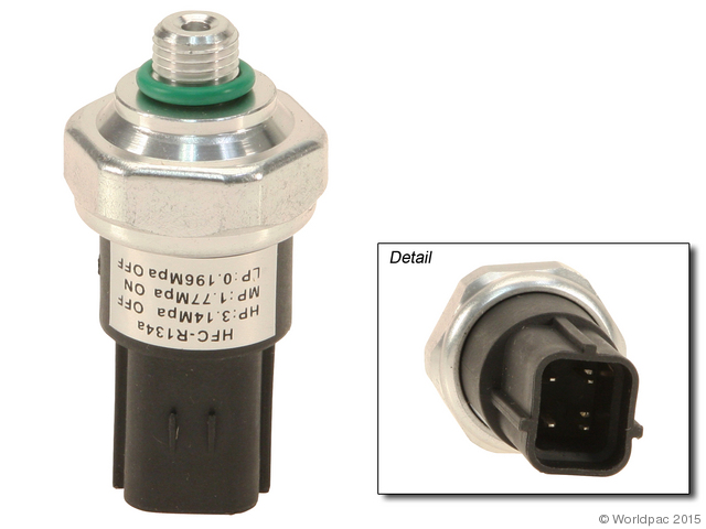 Foto de Interruptor de Lado de presin alta Aire Acondicionado para Hyundai y Kia Marca Santech Nmero de Parte W0133-1650182