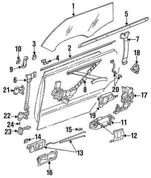 Foto de Clip del Botn de Puerta Original para Subaru Legacy Subaru Forester Subaru Baja Marca SUBARU Nmero de Parte 909205041