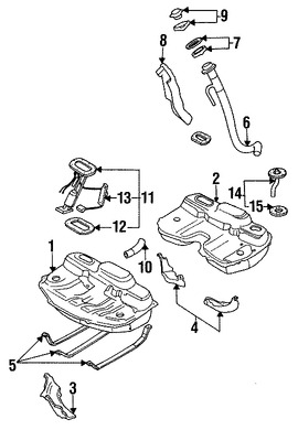 Foto de Sello del Tanque de Bomba de Combustible Original para Subaru Legacy Subaru Impreza Marca SUBARU Nmero de Parte 42060AA070