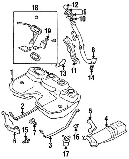 Foto de Unidad Emisora del Tanque de Combustible Original para Subaru Legacy 1997 Marca SUBARU Nmero de Parte 85111AC052