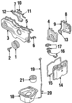 Foto de Empacadura de Cubierta de Vlvula Original para Subaru Legacy Subaru Outback Subaru Impreza Subaru Baja Subaru Forester Marca SUBARU Nmero de Parte 13294AA053