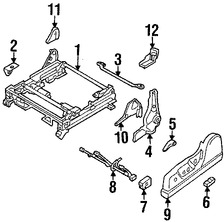 Foto de Interruptor Asiento Elctrico Original para Subaru Outback Subaru Legacy Subaru B9 Tribeca Subaru Tribeca Marca SUBARU Nmero de Parte 64176AE10A