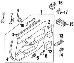 Foto de Luz de cortesa Original para Subaru Legacy Subaru Outback Subaru Baja Marca SUBARU Nmero de Parte 94256AE010