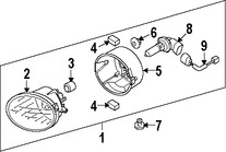 Foto de Luz de Niebla Original para Subaru Outback 2005 2006 Marca SUBARU Nmero de Parte 84501AG04A