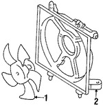 Foto de Cubierta de ventilador de enfriamiento del motor Original para Subaru Legacy Subaru Outback Marca SUBARU Nmero de Parte 45122AG02B