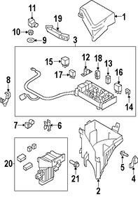 Foto de Relay Motor de ventilador refrigeracin del motor Original para Subaru Marca SUBARU Nmero de Parte 82501AG08A