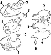 Foto de Mltiple de Escape Original para Subaru Legacy Subaru Outback Subaru Impreza Subaru Forester Marca SUBARU Nmero de Parte 14023AA020