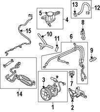 Foto de Manguera de Presin Direccin hidrulica Original para Subaru Outback 2005 2006 2008 Marca SUBARU Nmero de Parte 34610AG08C