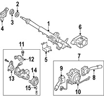 Foto de Cubierta de la Columna de Direccion Original para Subaru Legacy Subaru Outback Marca SUBARU Nmero de Parte 34341AG02AJC