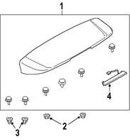 Foto de Alern / Spoiler Original para Subaru Legacy Subaru Outback Marca SUBARU Nmero de Parte 96031AG01ANN