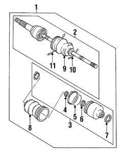 Foto de Juntas  Homocineticas Original para Subaru Loyale Subaru XT Subaru DL Subaru GL Subaru GL-10 Subaru RX Marca SUBARU Nmero de Parte 23291GA182