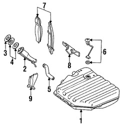 Foto de Unidad Emisora del Tanque de Combustible Original para Subaru DL Subaru GL Subaru GL-10 Subaru RX Subaru Loyale Subaru XT Marca SUBARU Nmero de Parte 85111GA153