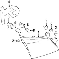 Foto de Porta Bombillo de Retroceso Original para Subaru Outback Subaru Tribeca Marca SUBARU Nmero de Parte 84930XA030