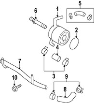 Foto de Enfriador de Aceite del Motor Original para Subaru Tribeca Marca SUBARU Nmero de Parte 21311AA140