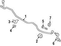 Foto de Enlace de Barra Estabilizadora Original para Subaru Marca SUBARU Nmero de Parte 20420XA000