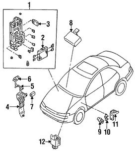 Foto de Rel de la bomba de combustible Original para Subaru Impreza Subaru Legacy Subaru Loyale Marca SUBARU Nmero de Parte 82501GA240