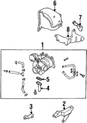 Foto de Tubo de Aceite del Turbo Original para Subaru Impreza Subaru WRX STI Marca SUBARU Nmero de Parte 15197AA100