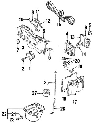 Foto de Polea del cigueal Original para Subaru Impreza Subaru Legacy Subaru Outback Subaru Forester Subaru Baja Subaru WRX STI Marca SUBARU Nmero de Parte 12305AA252