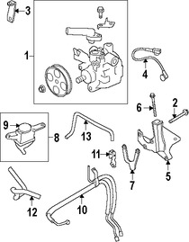 Foto de Switch de Presin Direccin Hidrulica Original para Subaru Impreza Subaru Forester Subaru WRX Subaru WRX STI Marca SUBARU Nmero de Parte 34433AG020