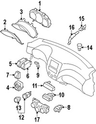 Foto de Panel de Instrumentos Original para Subaru Impreza 2008 Marca SUBARU Nmero de Parte 85021FG780