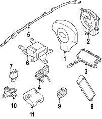 Foto de Cable Espiral Bolsa de Aire Original para Subaru Impreza Subaru Forester Marca SUBARU Nmero de Parte 83196FG020