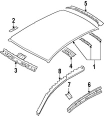 Foto de Panel de Techo Original para Subaru Impreza Marca SUBARU Nmero de Parte 53600FG0109P