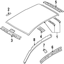 Foto de Panel de Techo Original para Subaru Impreza Marca SUBARU Nmero de Parte 53600FG0009P